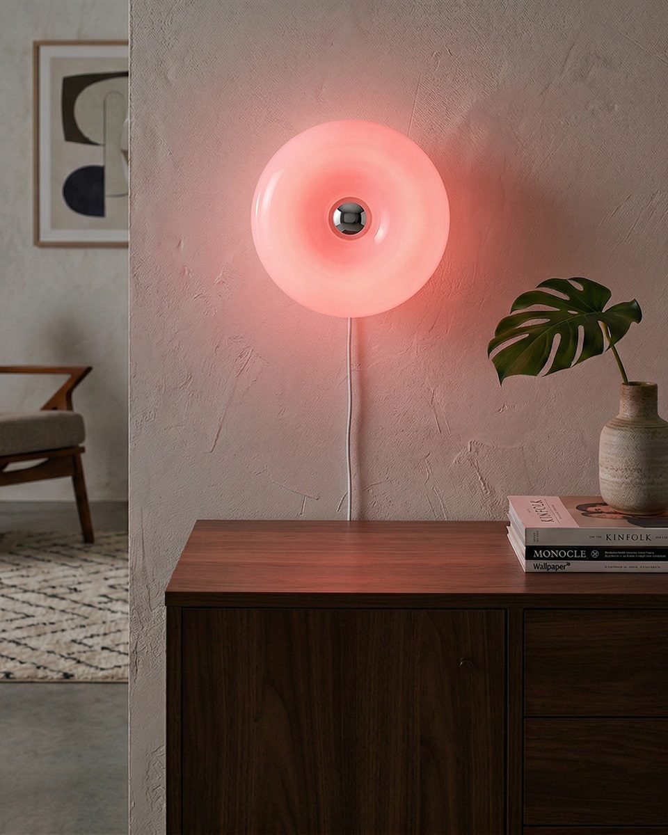 Basile 10cm Lila tischlampe Von Eglo - Sie kann sowohl als Tisch- als auch als Wandleuchte verwendet werden und bietet somit vielfältige Platzierungsmöglichkeiten.