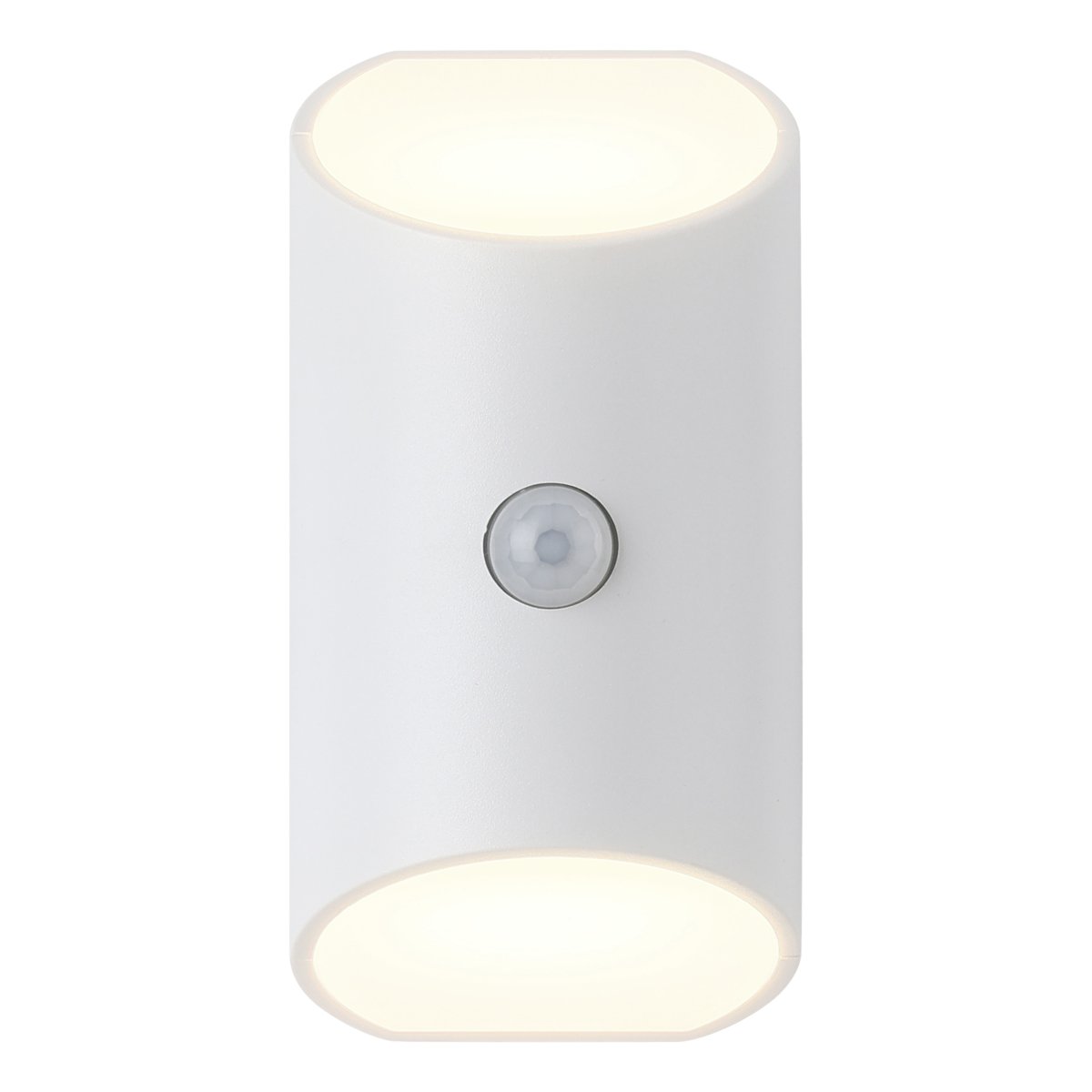 Merta Weiß wandlampe Von Eglo - Die Lampe verbreitet ein angenehmes, warmweißes Licht mit 3000 K sowohl nach oben als auch nach unten an der Wand und sorgt so für eine dezente und angenehme Beleuchtung.