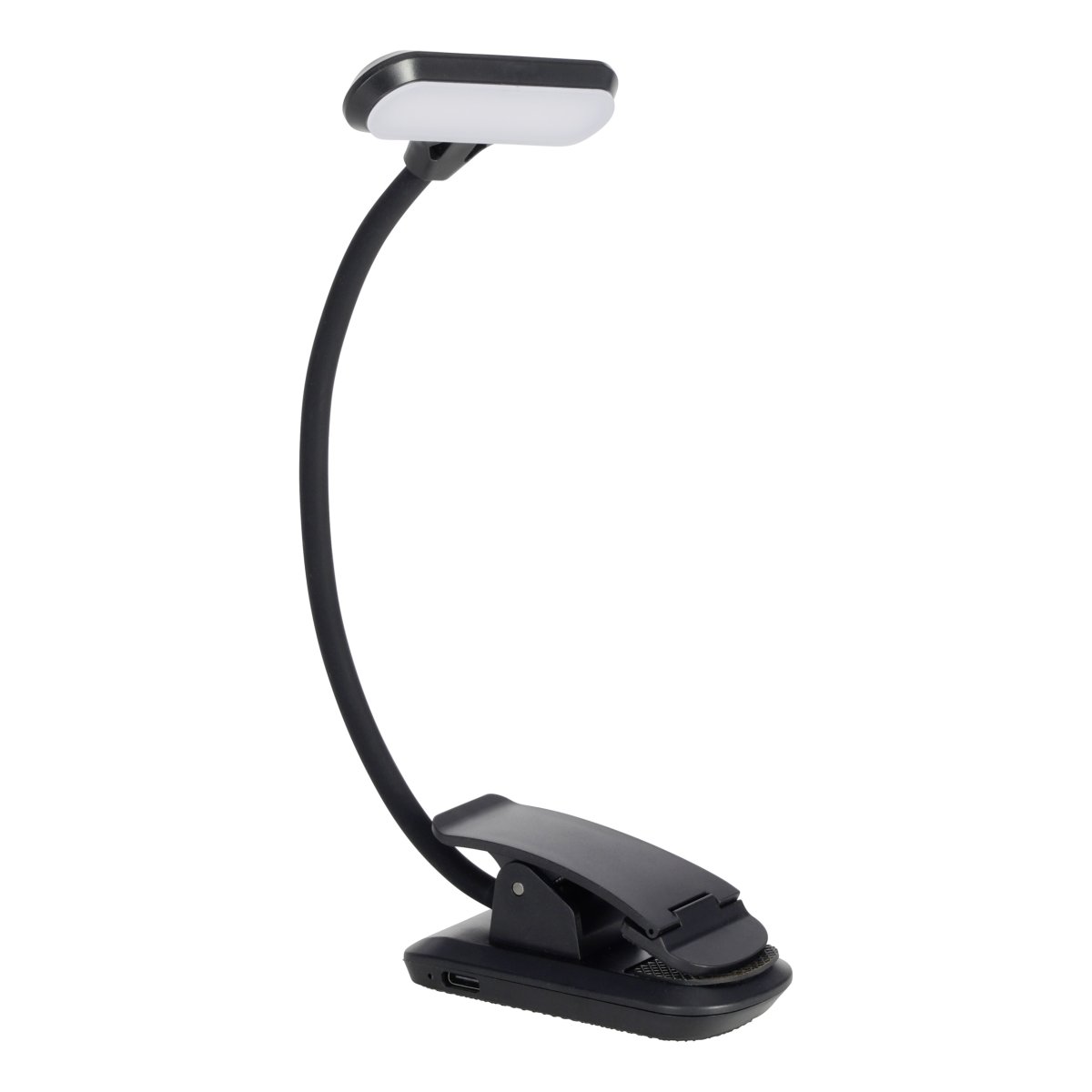 Yamenzi Schwarz tragbare Von Eglo - Yamenzi ist eine praktische und flexible LED-Lampe mit Klemme, die sich beispielsweise an einem Schreibtisch, einem Kopfteil oder einem Regal befestigen lässt.
