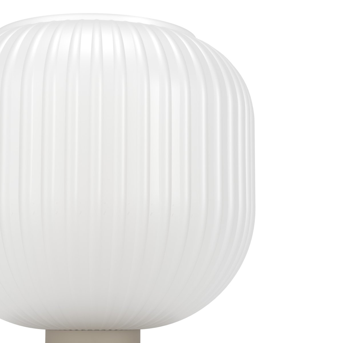 Dasmina 22cm Weiß/Sand tischlampe Von Eglo - Das geriffelte Glas verleiht der Lampe eine sanfte und dekorative Ausstrahlung und sorgt gleichzeitig für eine angenehme Lichtverteilung im Raum.