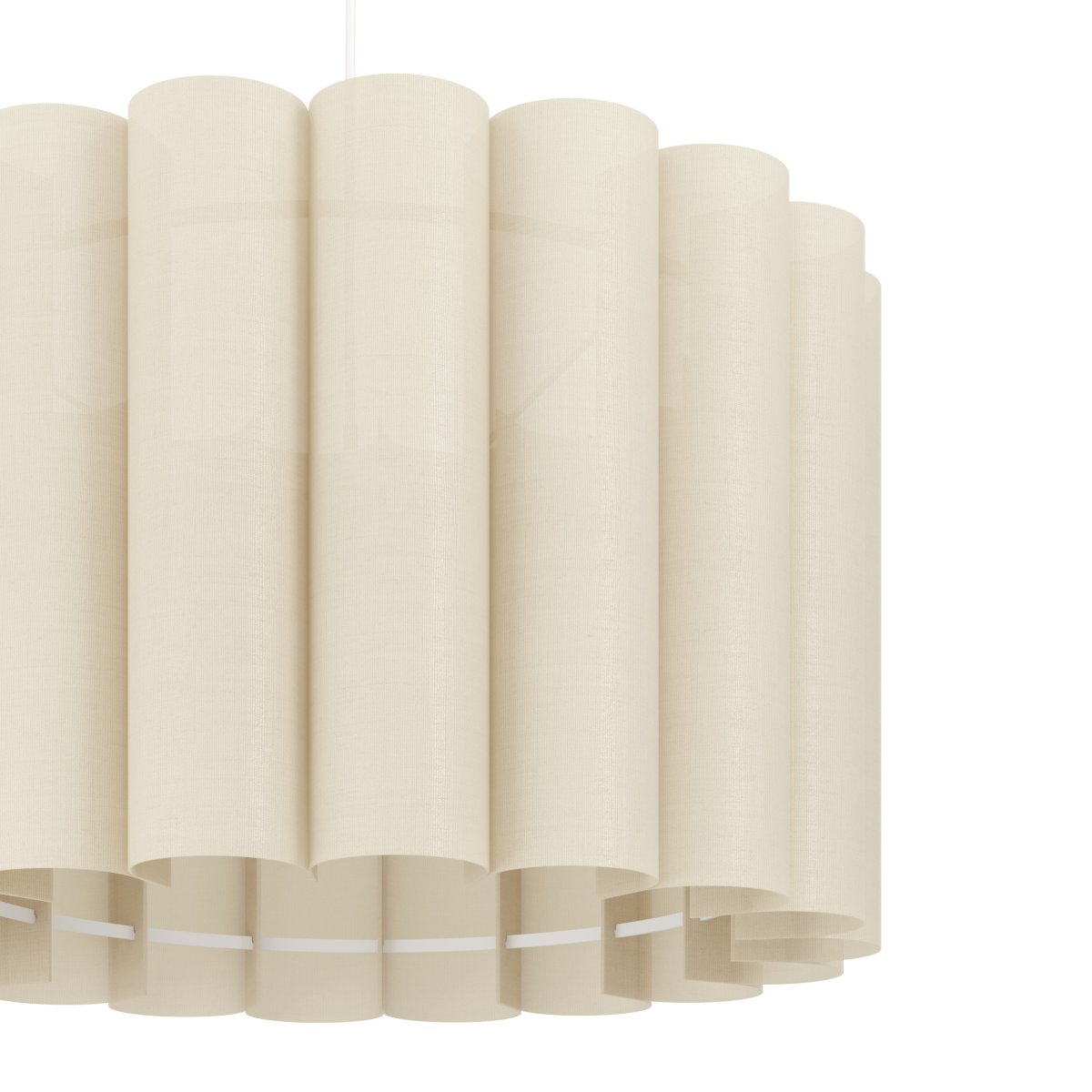 Collegrilli Ø45 Beige hängelampe Von Eglo - Collegrilli ist eine dekorative Pendelleuchte mit einem beigefarbenen Textilschirm, der die nat&uuml;rliche Struktur von Leinen nachahmt.