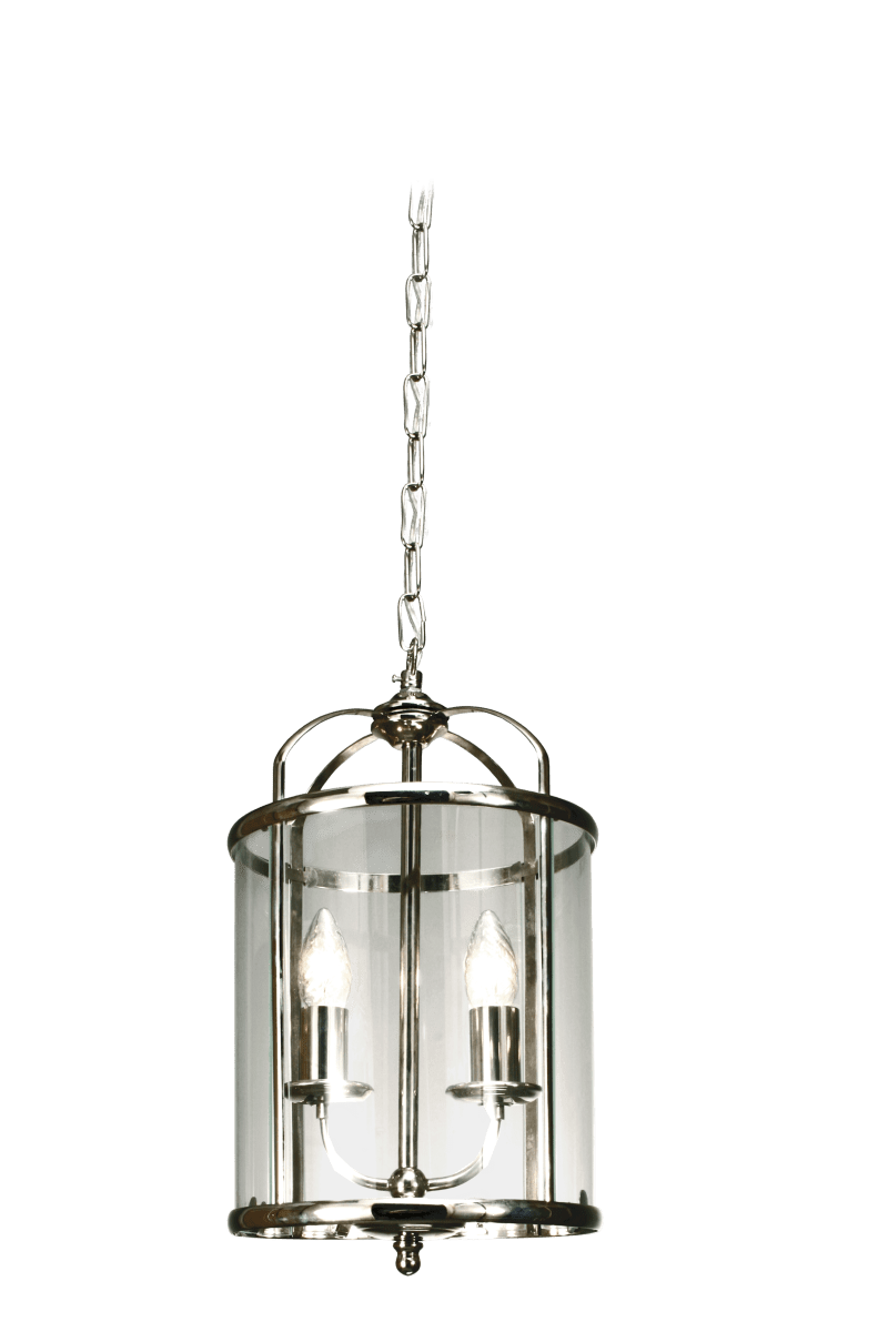 Budgie Ø23 Chrom hängelampe Von Aneta Lighting - Budgie-Deckenleuchte aus verchromtem Metall und klarem, leicht gebogenem Glas.