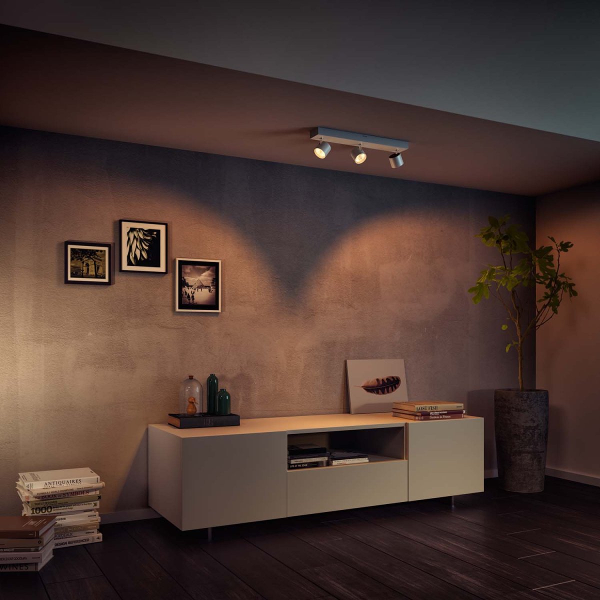 Star 3 Weiß spotlight Von Philips - Passen Sie die Atmosphäre des Raumes der Aktivität an.