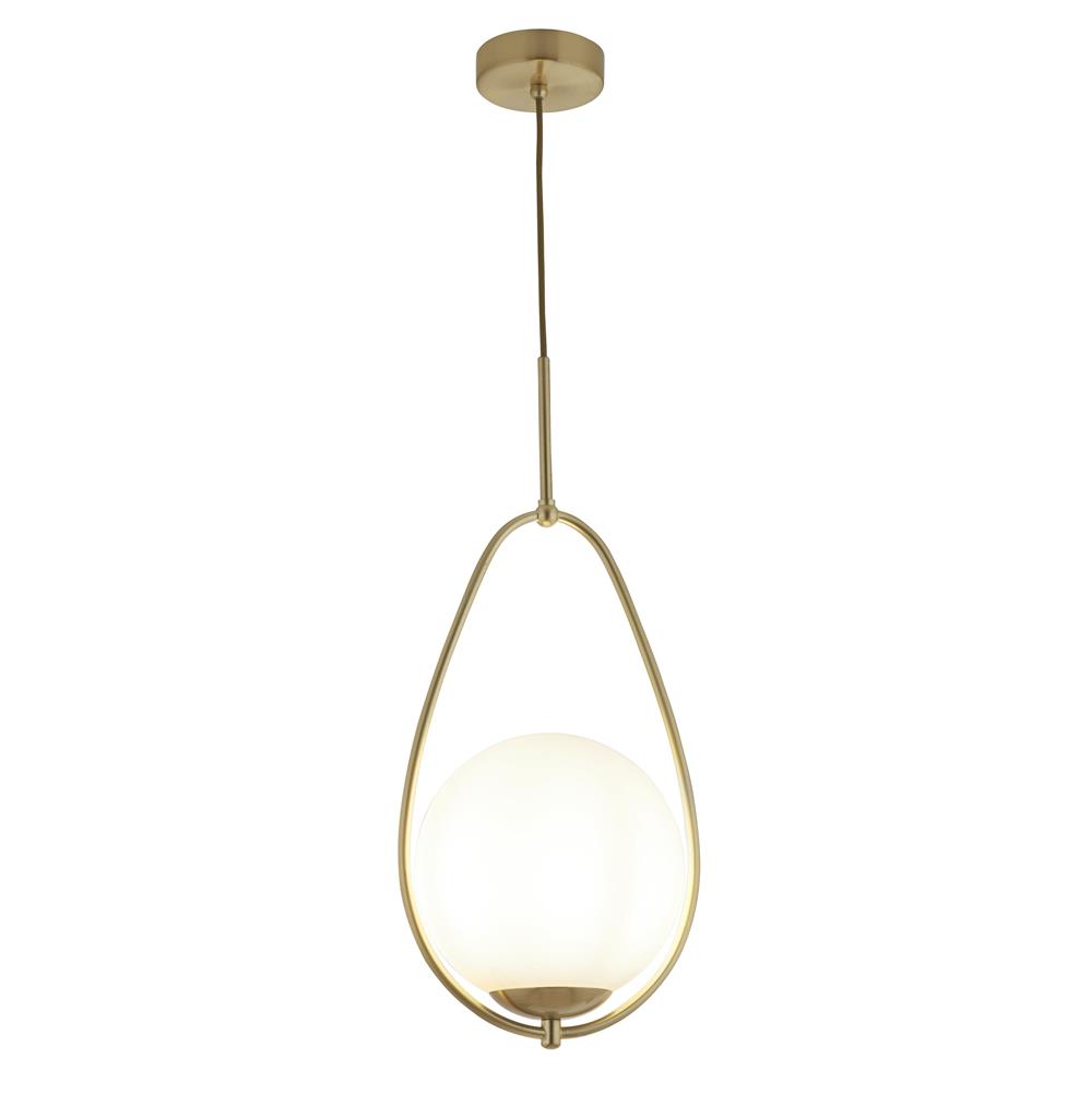 Avalon Ø23 Gold hängelampe Von Searchlight - Avalon hat ein schlichtes und zeitloses Design, das sich leicht mit klassischen Inneneinrichtungen kombinieren lässt.