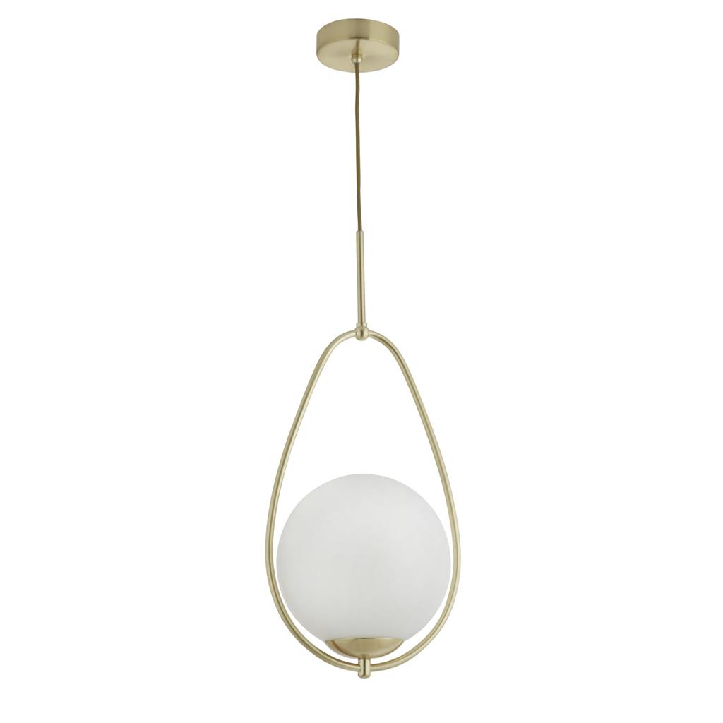 Avalon Ø23 Gold hängelampe Von Searchlight - Avalon hat ein schlichtes und zeitloses Design, das sich leicht mit klassischen Inneneinrichtungen kombinieren lässt.