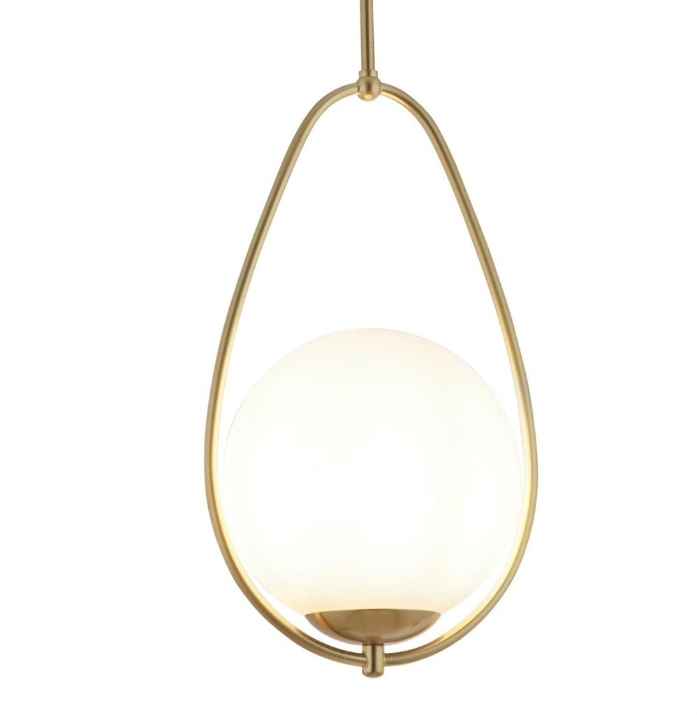 Avalon Ø23 Gold hängelampe Von Searchlight - Avalon hat ein schlichtes und zeitloses Design, das sich leicht mit klassischen Inneneinrichtungen kombinieren lässt.