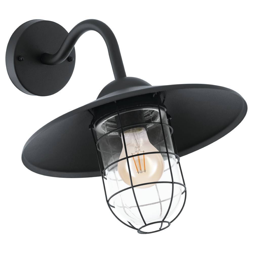Melgoa Schwarz außenlampe Von Eglo - Das Retro-inspirierte Design der Lampe macht sie zu einer stilvollen Ergänzung für Haus oder Garten, wo sie für eine rustikale und charmante Atmosphäre sorgt.