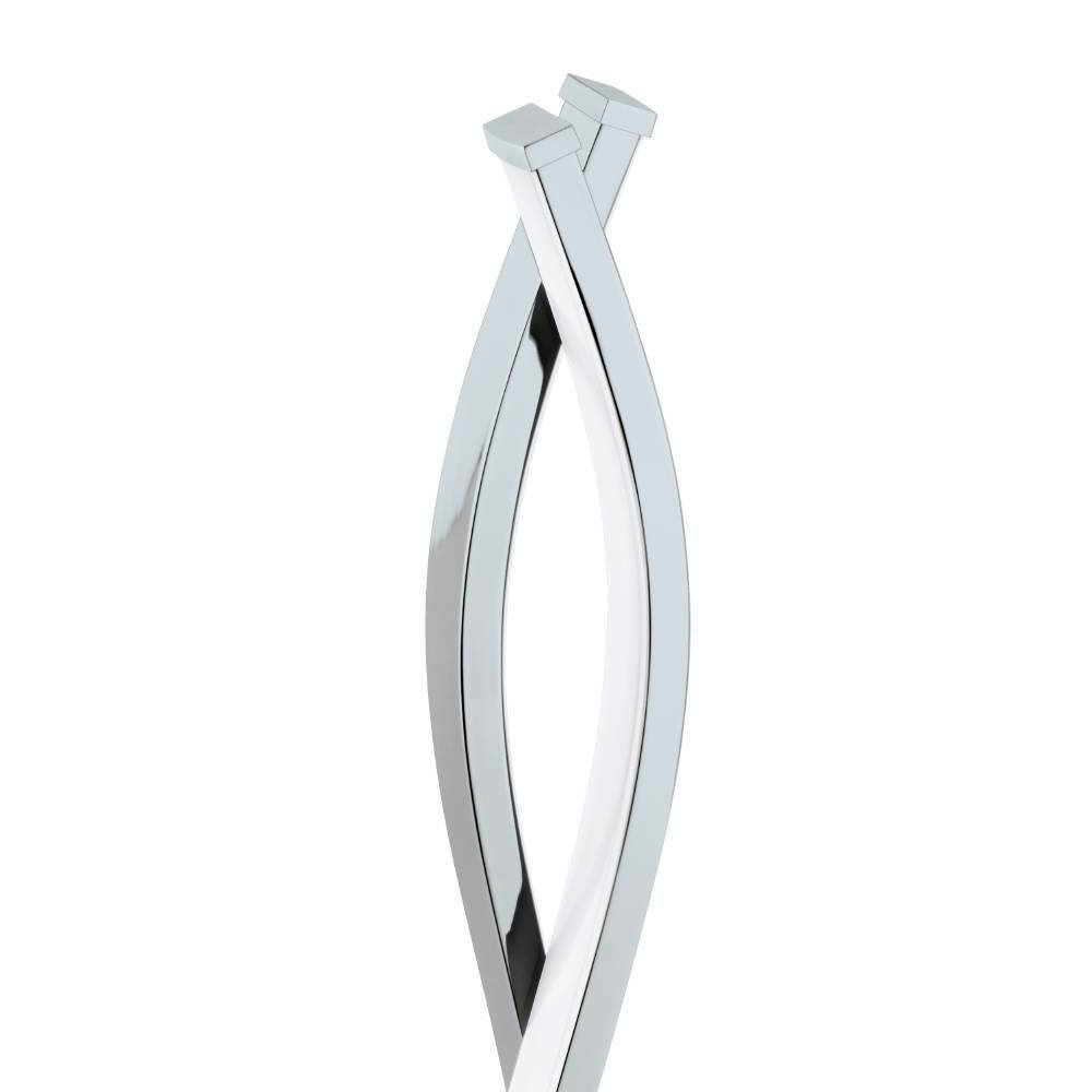Lasana 46cm Chrom tischlampe Von Eglo - Die eleganten Kurven und der minimalistische Stil machen es zur idealen Wahl f&uuml;r moderne Innenr&auml;ume und seine glatte Chromoberfl&auml;che sorgt f&uuml;r ein subtiles, anspruchsvolles Aussehen.