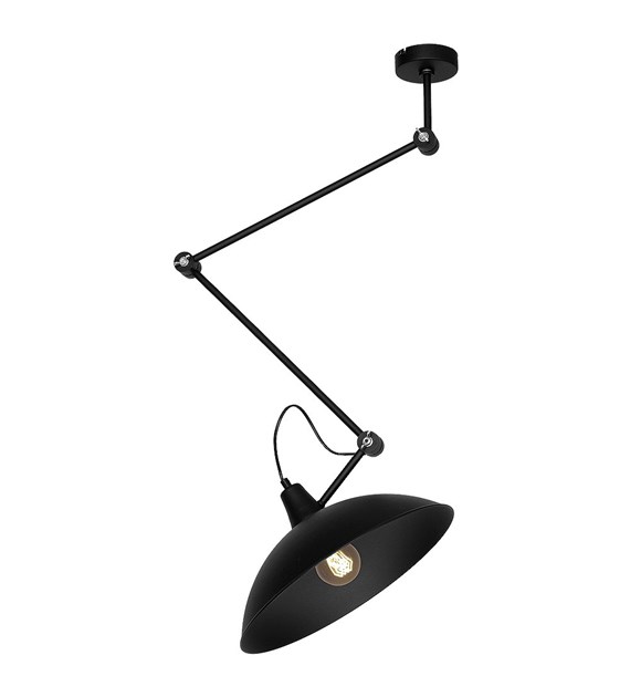 Melos Ø37 Schwarz hängelampe Von Artera - Die Lampe h&auml;ngt mit drei Gelenken von der Decke und l&auml;sst sich ganz nach Wunsch ausrichten.