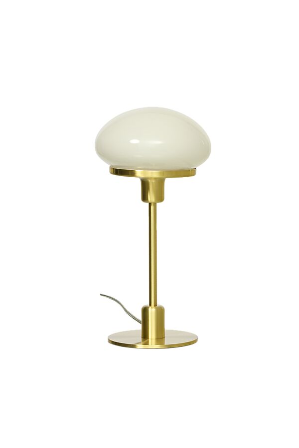 New August 36cm Mattes Messing tischlampe Von Aneta Lighting - Neue stilvolle Tischlampe von August in einem klassischen Modell mit modernerem Design.