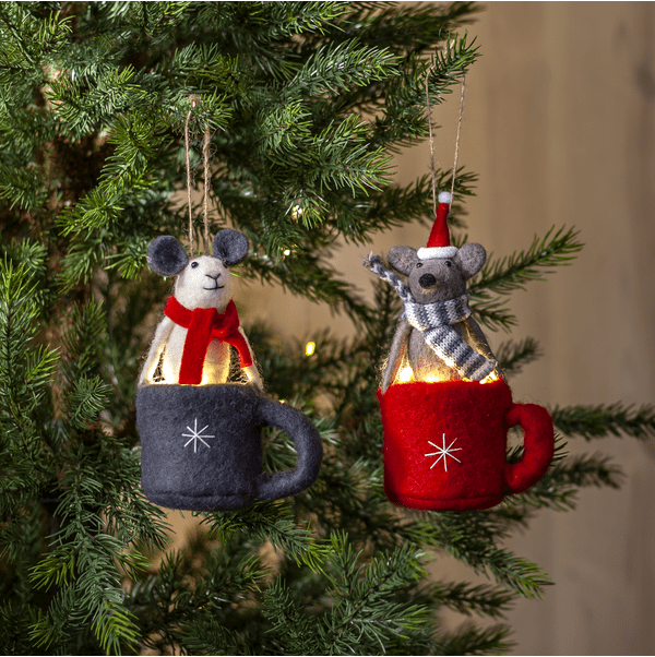 Mille Mehrfarbig Von Star Trading - Eine kleine LED-Lichterkette leuchtet im Becher warmwei&szlig;.