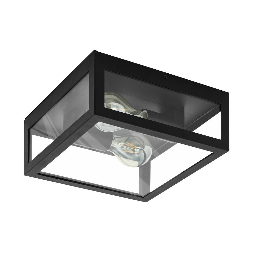 Amezola 30cm Schwarz badezimmerlampe Von Eglo - Durch ihr offenes Design und die sichtbaren Lichtquellen wird die Leuchte zu einem dekorativen Detail, das zugleich für ein klares und angenehmes Licht sorgt.