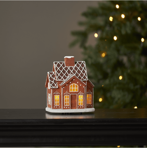 Gingerville 16cm Braun Von Star Trading - Es erhellt das Haus mit warmwei&szlig;em Licht.