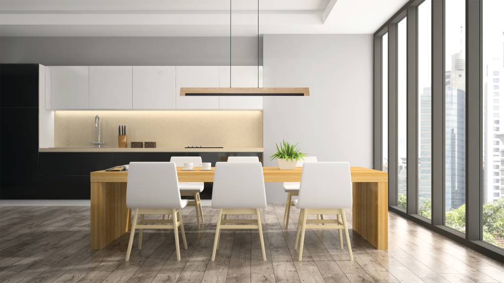 Camacho 110cm Helles Holz hängelampe Von Eglo - Durch den minimalistischen Stil passt die Lampe perfekt sowohl in moderne als auch in skandinavische Inneneinrichtungen.