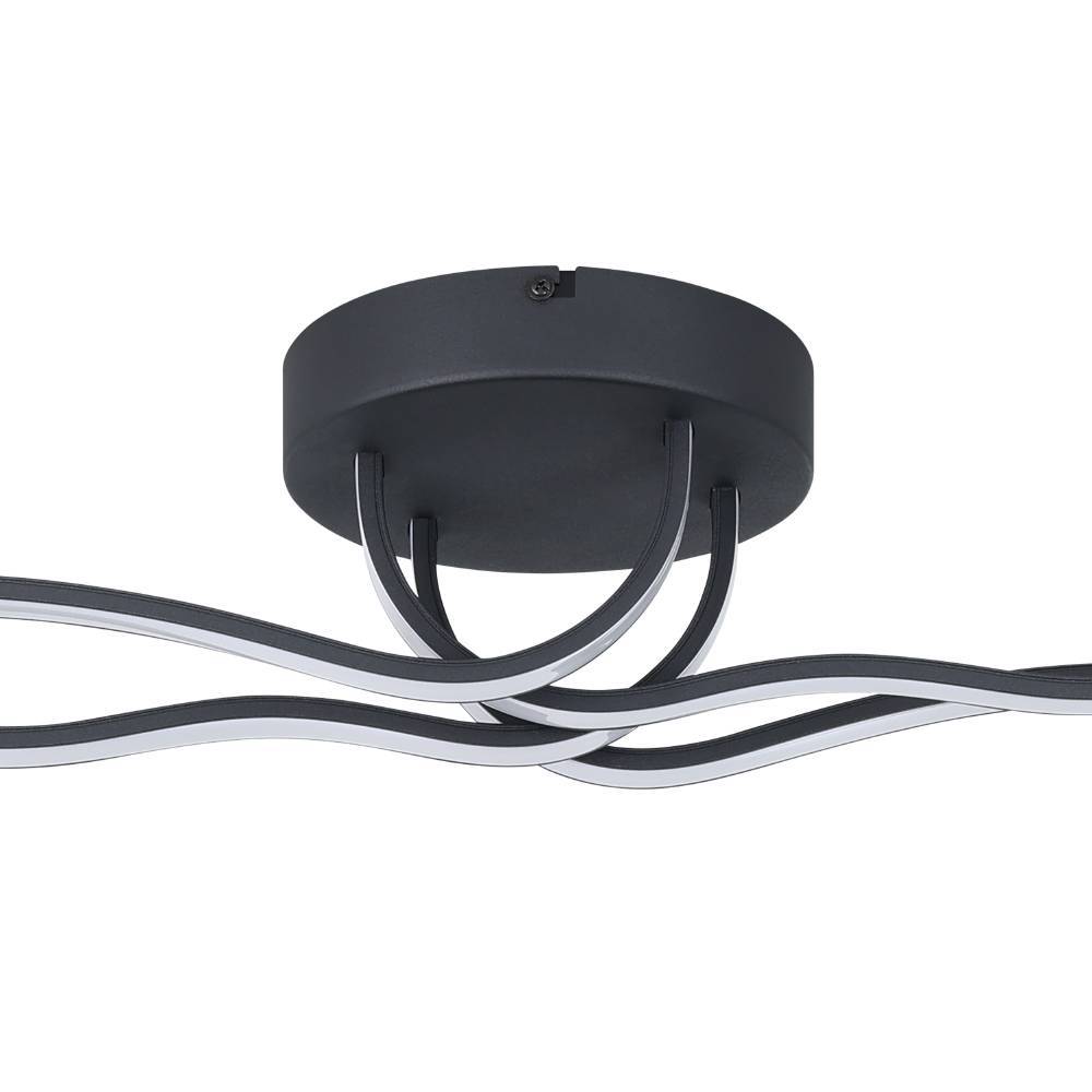 Roncade 116cm Schwarz deckenleuchte Von Eglo - Die Lampe spendet ein dezentes und angenehmes Licht, das sich gleichmäßig im Raum verteilt und sich somit perfekt für Wohn- und Esszimmer eignet.