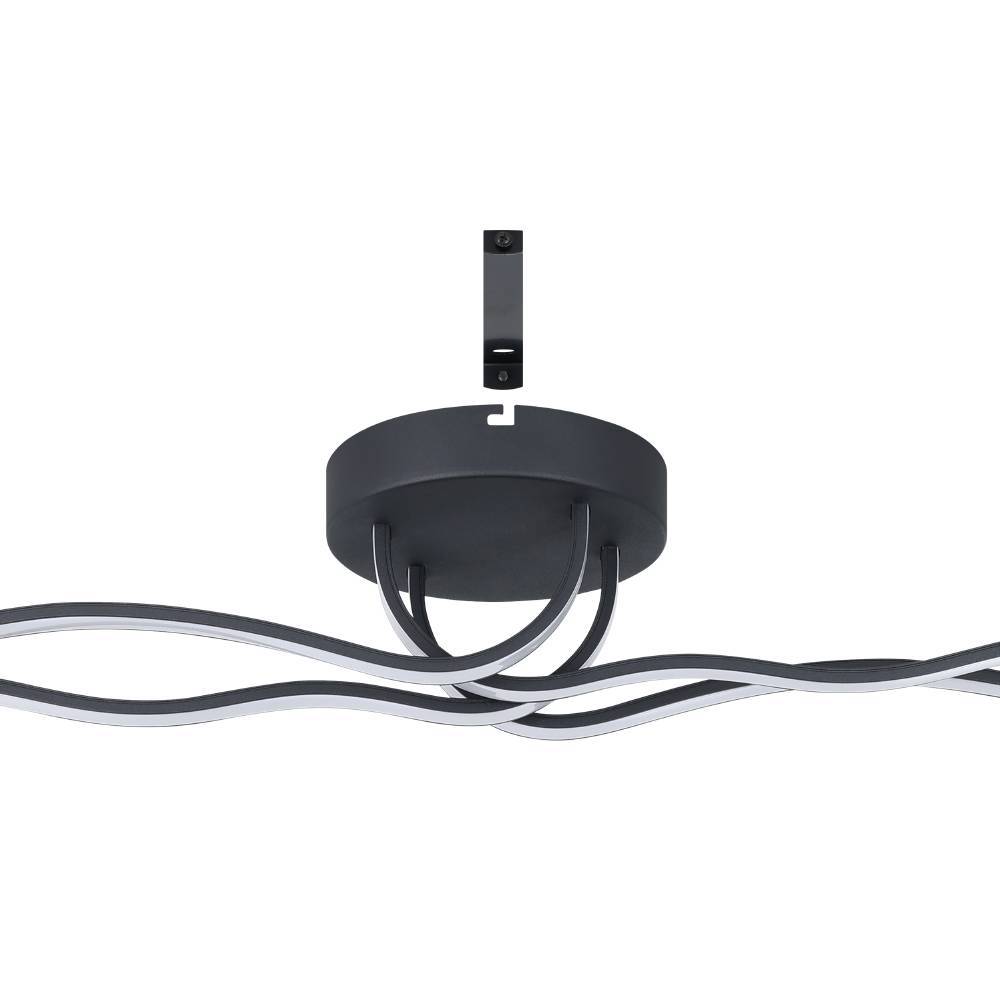Roncade 116cm Schwarz deckenleuchte Von Eglo - Die Lampe spendet ein dezentes und angenehmes Licht, das sich gleichmäßig im Raum verteilt und sich somit perfekt für Wohn- und Esszimmer eignet.