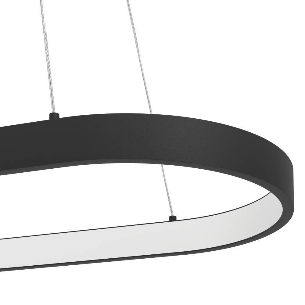 Codriales 78cm Schwarz hängelampe Von Eglo - Durch die integrierten LED-Leuchten erzeugt die Leuchte einen gleichmäßigen und angenehmen Lichtfluss, perfekt über dem Esstisch oder im Wohnzimmer.