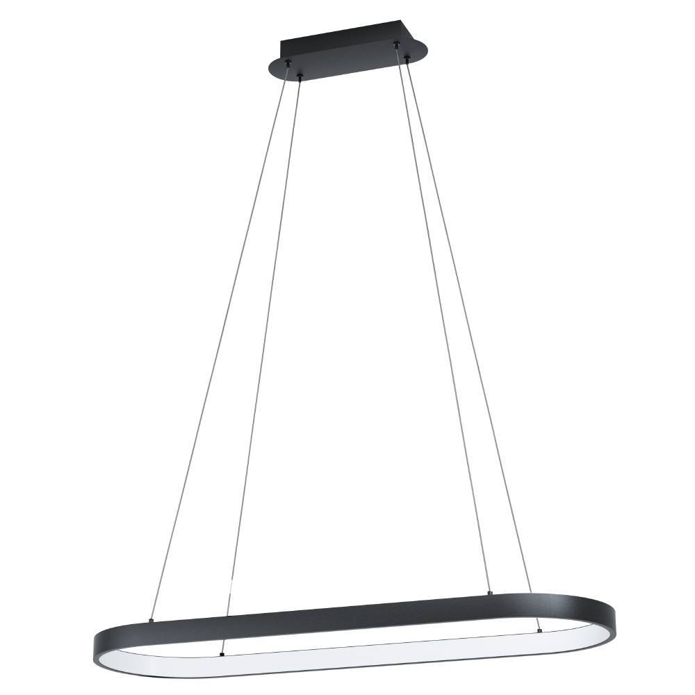 Codriales 78cm Schwarz hängelampe Von Eglo - Durch die integrierten LED-Leuchten erzeugt die Leuchte einen gleichmäßigen und angenehmen Lichtfluss, perfekt über dem Esstisch oder im Wohnzimmer.
