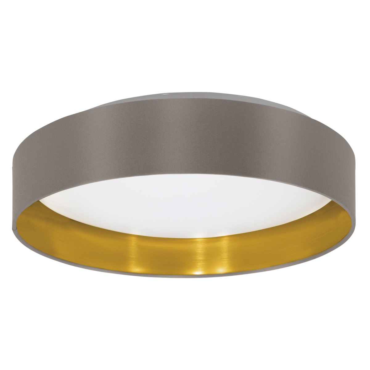 Maserlo Ø38 Braun deckenleuchte Von Eglo - Die Kombination aus Braun und Gold erzeugt einen sch&ouml;nen Kontrast und macht Maserlo zu einem dekorativen Blickfang, beispielsweise in der K&uuml;che oder im Wohnzimmer.