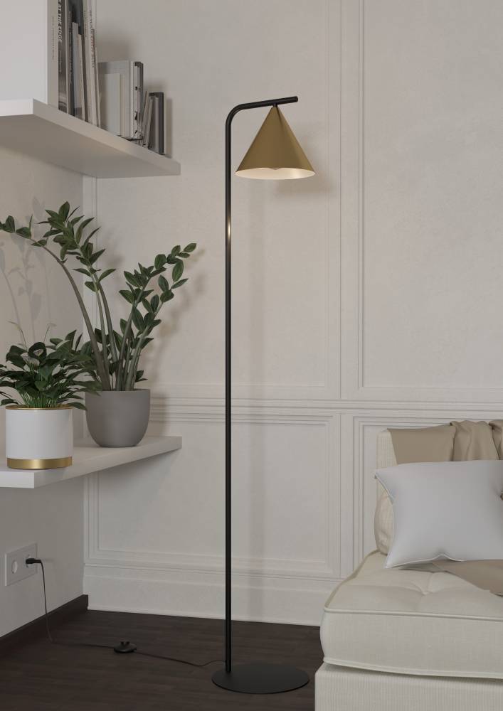 Narices Schwarz stehlampe Von Eglo - Entdecken Sie mit dieser auffälligen Stehlampe die perfekte Kombination aus Eleganz und Funktionalität.