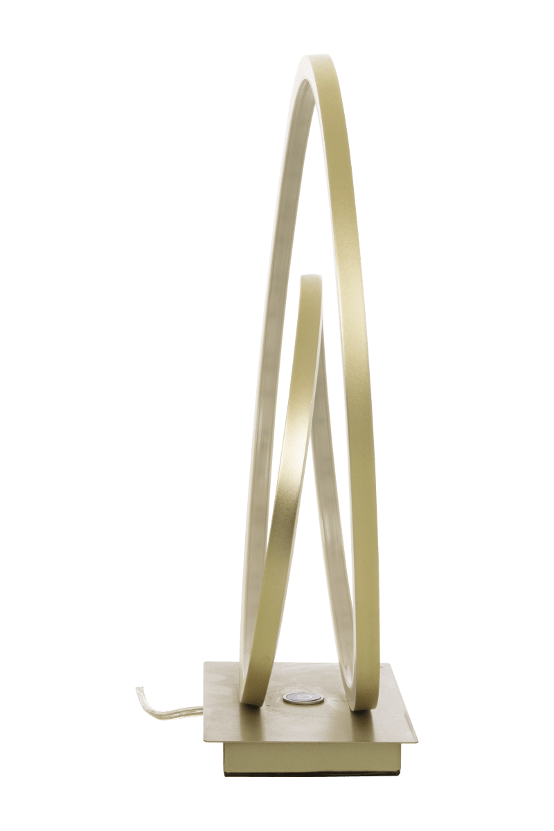 Loop 37cm Sekt tischlampe Von Aneta Lighting - Integrierte 14W LED, dimmbar über einen 3-Stufen-Dimmer am Lampensockel.