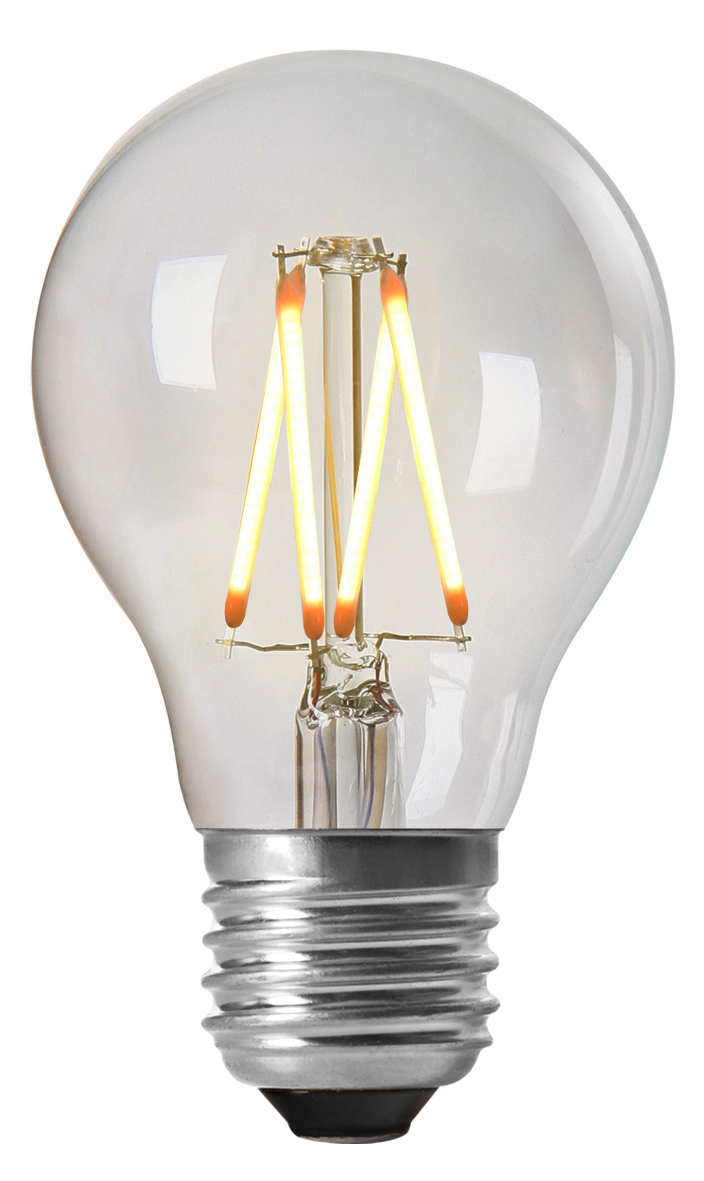 E27 normal 4W Dimmbar Transparent Von Lampan - Diese klassische LED-Lampe mit E27-Fassung gibt ein besonders warmes Licht (2200 K) ab und verteilt das Licht gleichm&auml;&szlig;ig um 360&deg;.