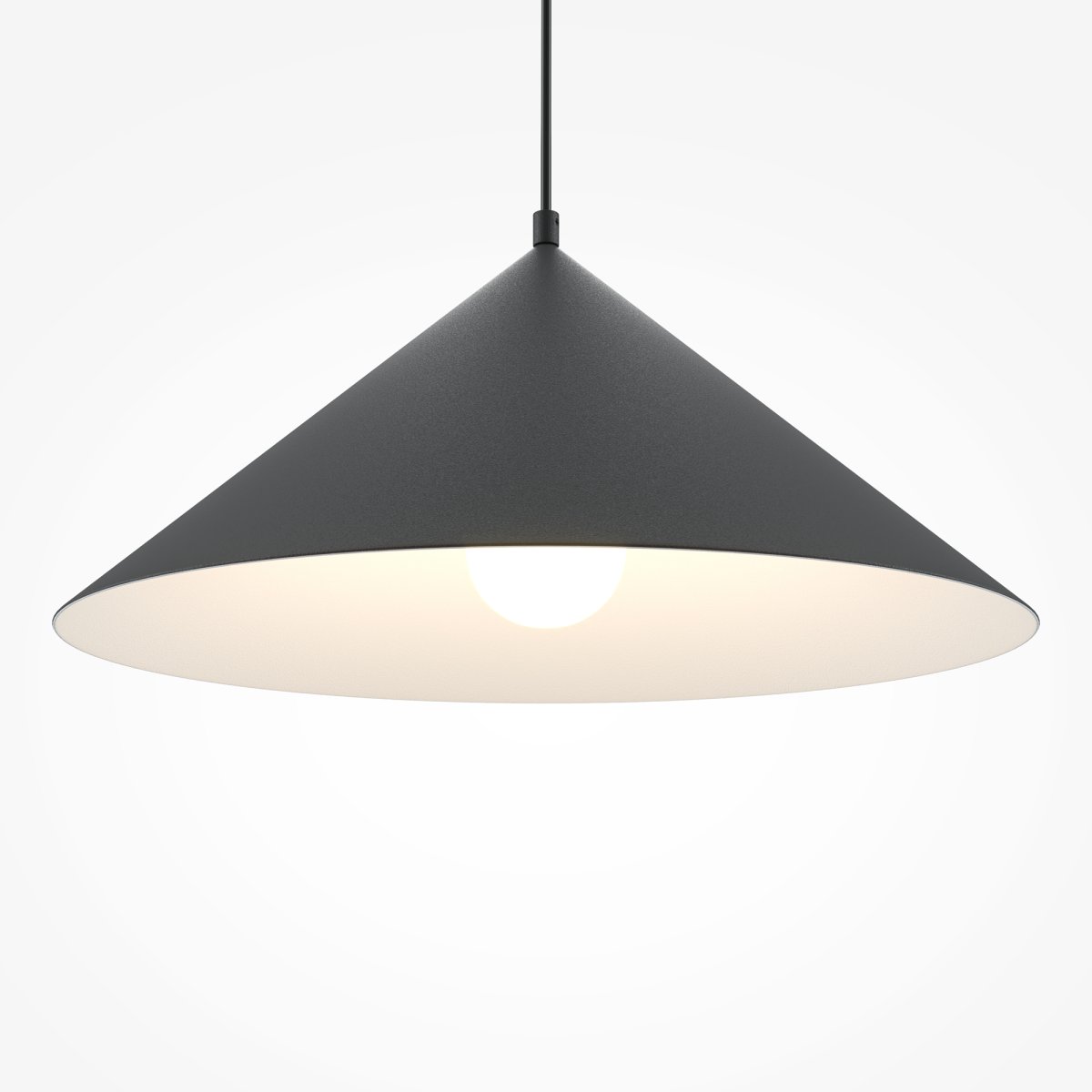Basic colors Ø35 Schwarz hängelampe Von Maytoni - Die einfache und doch raffinierte Form macht sie zu einer ausgezeichneten Wahl für jeden Raum, in dem Sie einen stilvollen und zeitlosen Ausdruck schaffen möchten.