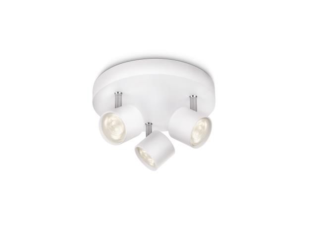 Star 3 Weiß spotlight Von Philips - Mit den dimmbaren LED-Strahlern von Philips k&ouml;nnen Sie das Licht ganz einfach auf die richtige Stufe dimmen.