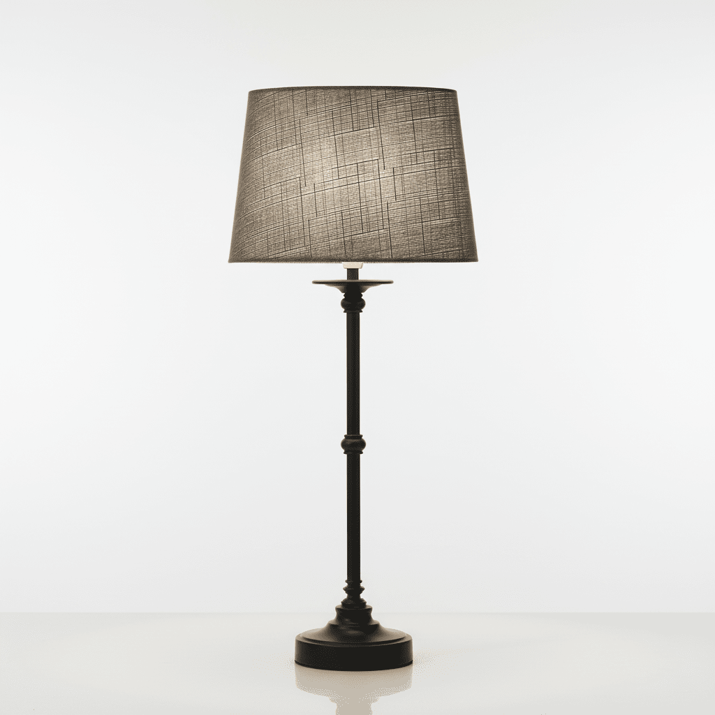 Axel 60cm Schwarz tischlampe Von Lampan - Axel ist eine elegante Tischleuchte mit klassischem Design und dekorativen Details.