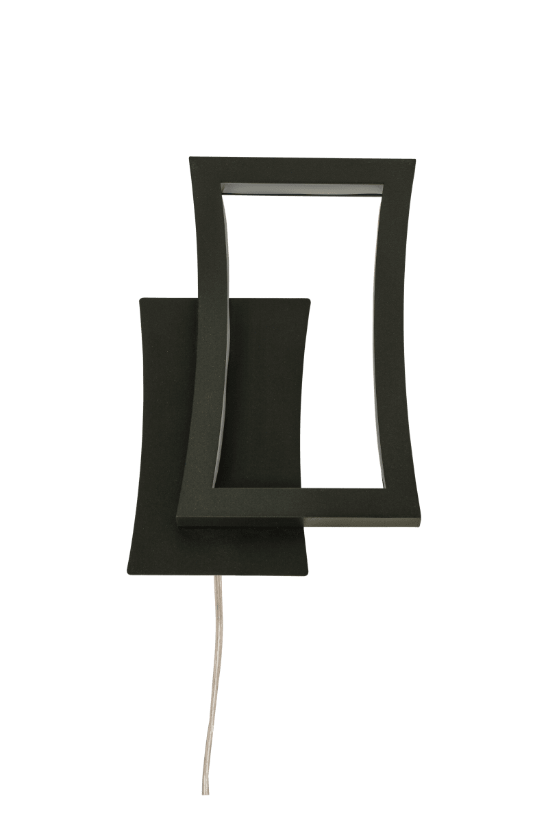 Staccato 23cm Schwarz wandlampe Von Aneta Lighting - Mit 3-Stufen-Dimmer, den Sie bequem &uuml;ber den Netzschalter an der Schnur oder &uuml;ber den Wandschalter steuern k&ouml;nnen.