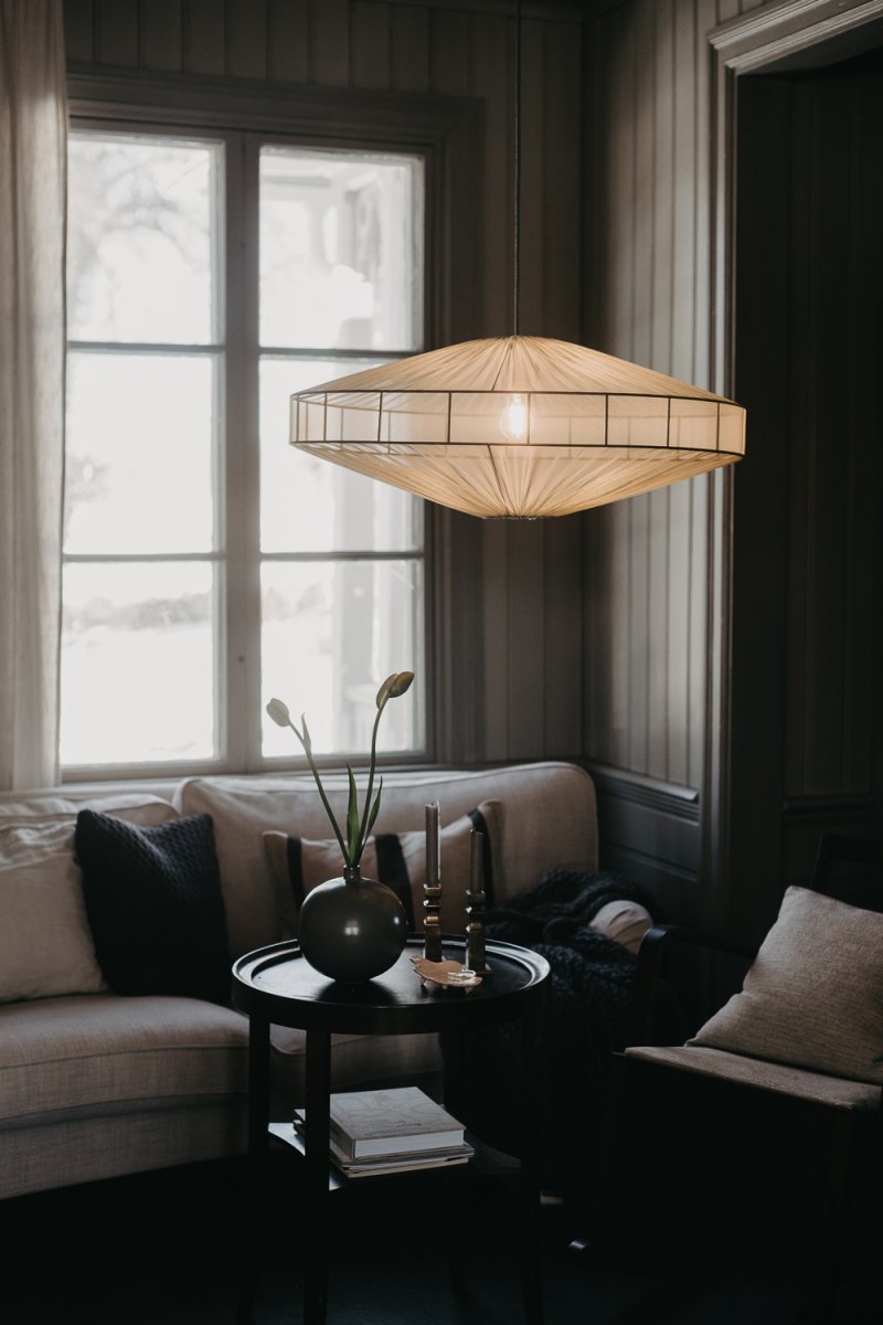 Alba Lampenschirm Ohne Aufhängung Ø78 Grün hängelampe Von Alde & Lind - Alba kann je nach Lampe, mit der Sie ihn kombinieren, als Deckenpendel oder Deckenleuchte verwendet werden.