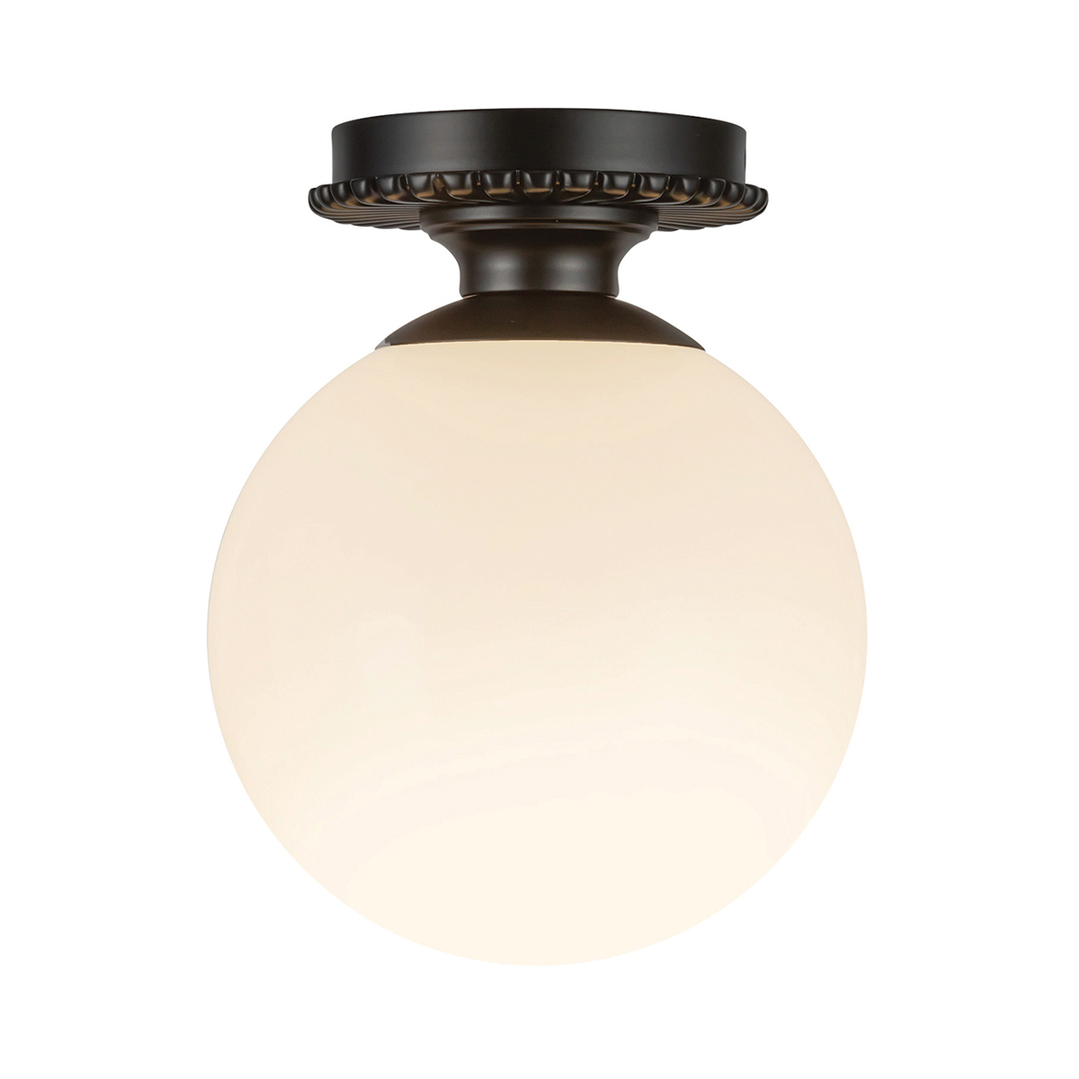Otis Ø20 Schwarz badezimmerlampe Von Elstead Lighting - Otis ist eine dekorative Deckenleuchte mit weichen Formen und feinen Details.