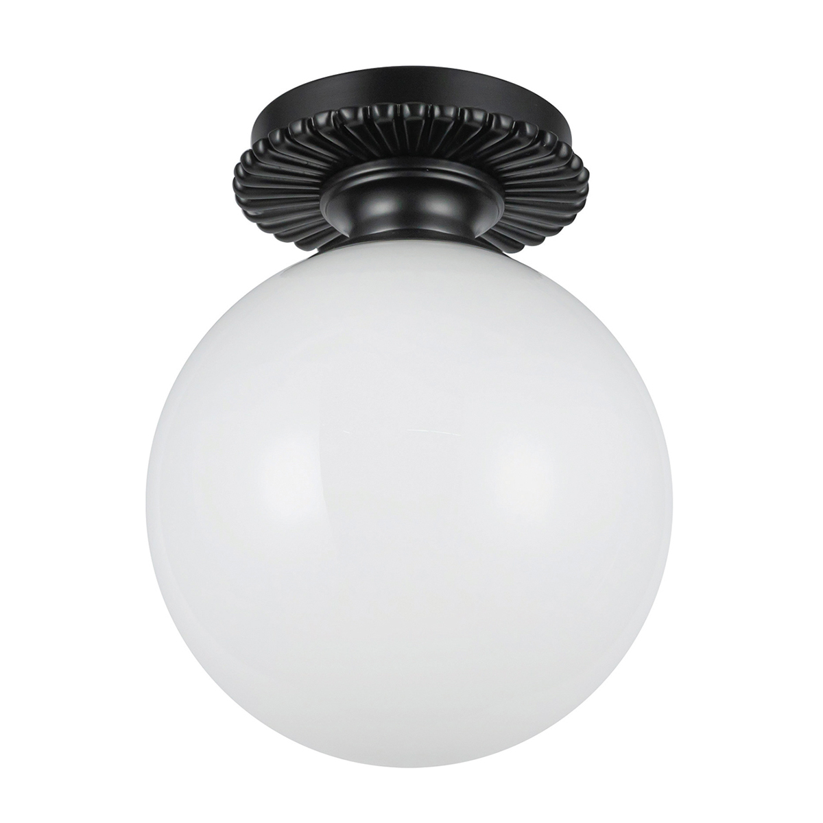 Otis Ø20 Schwarz badezimmerlampe Von Elstead Lighting - Otis ist eine dekorative Deckenleuchte mit weichen Formen und feinen Details.