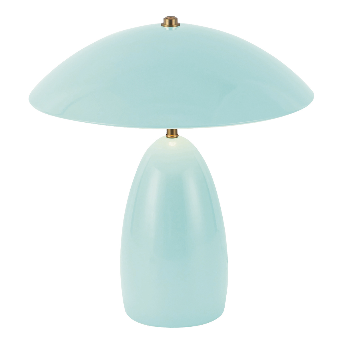 Poppy 35cm Hellblau tischlampe Von Elstead Lighting - Die Leuchte verf&uuml;gt &uuml;ber eine integrierte 11,5-W-LED mit einem Lichtstrom von 761 Lumen und warmwei&szlig;em Licht (3000 K).