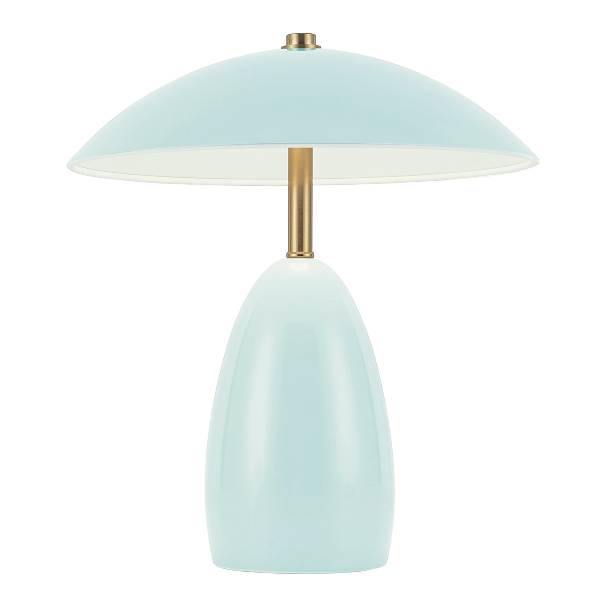 Poppy 27cm Hellblau tragbare Von Elstead Lighting - Poppy verf&uuml;gt &uuml;ber eine integrierte 3-W-LED mit einem Lichtstrom von 112 Lumen und ist dreistufig dimmbar.