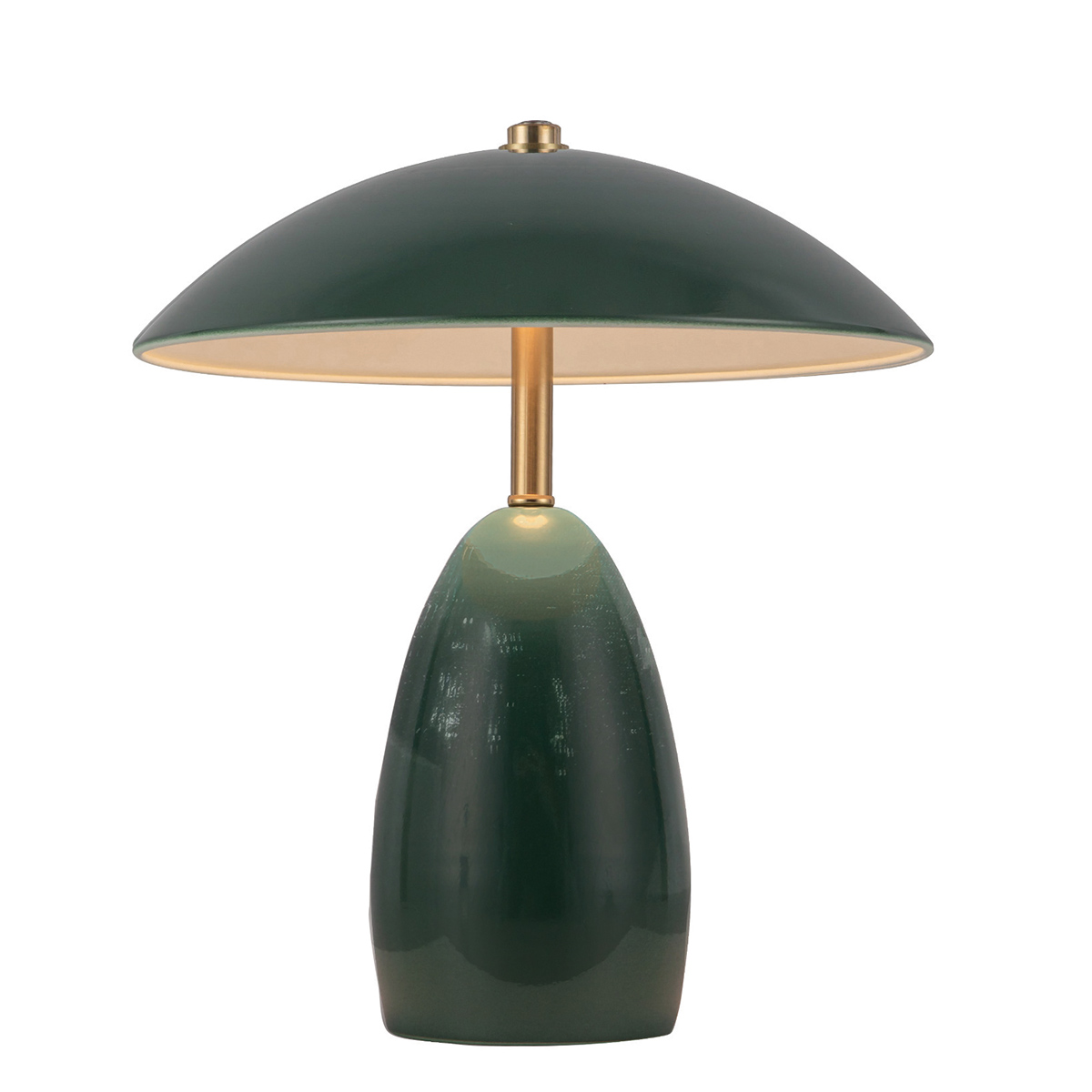 Poppy 27cm Grün tragbare Von Elstead Lighting - Poppy verf&uuml;gt &uuml;ber eine integrierte 3-W-LED mit einem Lichtstrom von 112 Lumen und ist dreistufig dimmbar.