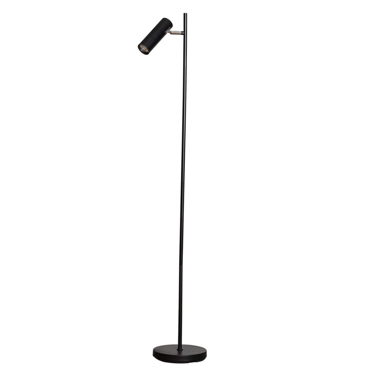 Zoombild von Alpha Schwarz stehlampe Von Cottex - Alpha ist eine stilvolle und funktionale Stehleuchte aus mattschwarzem Metall mit einem schlichten, modernen Design.
