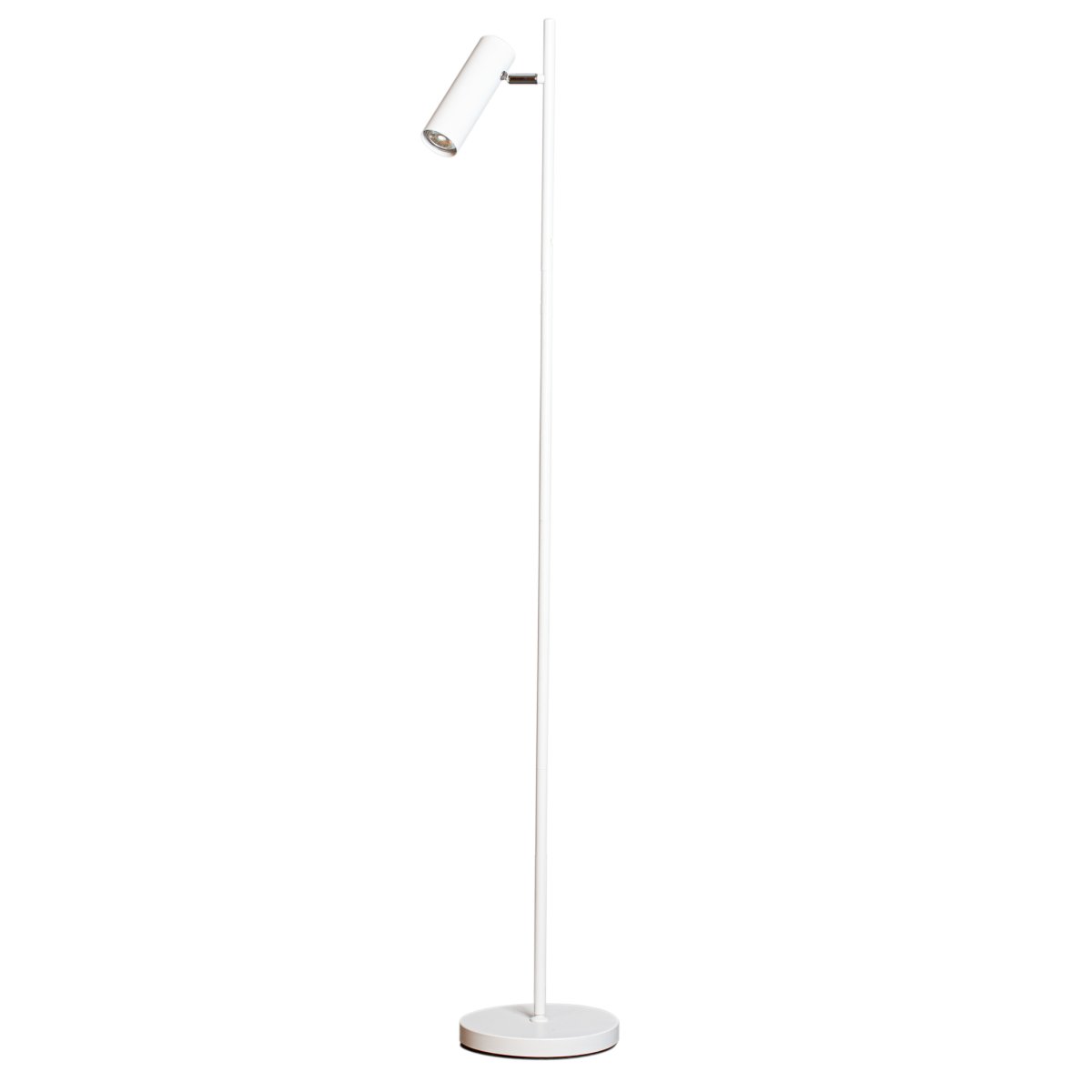 Zoombild von Alpha Weiß stehlampe Von Cottex - Alpha ist eine stilvolle und funktionale Stehleuchte aus mattwei&szlig;em Metall mit einem schlichten, modernen Design.
