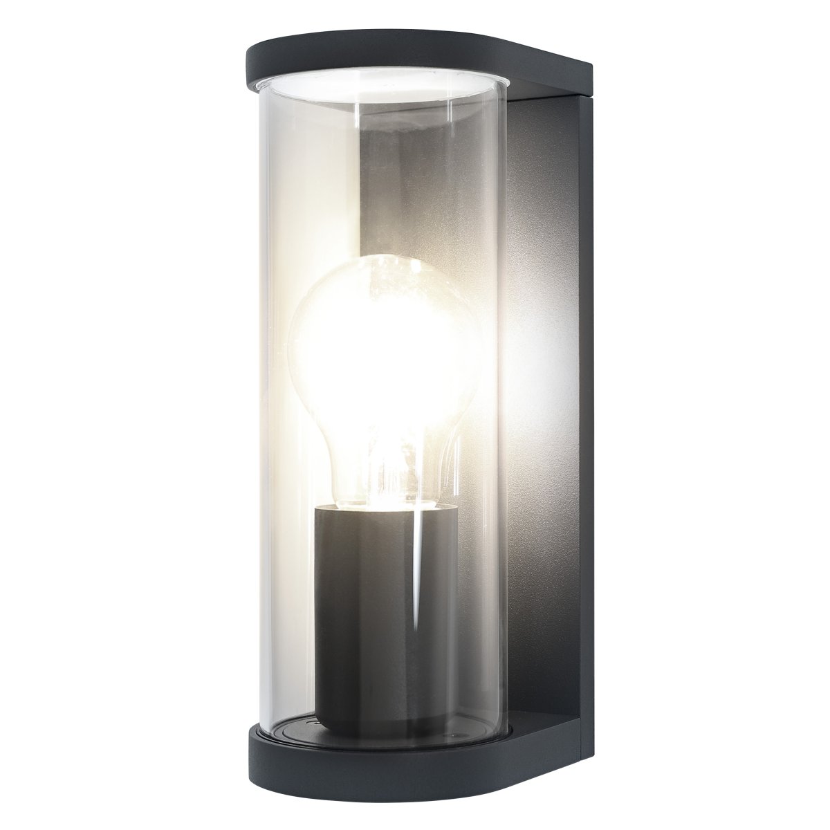 Tubular Dunkelgrau außenlampe Von Ledvance - Diese aus hochwertigem Aluminium und Glas gefertigte Lampe bietet einen schönen Lichtfluss und ist gleichzeitig mit der Schutzart IP44 vor Wetter und Wind geschützt.