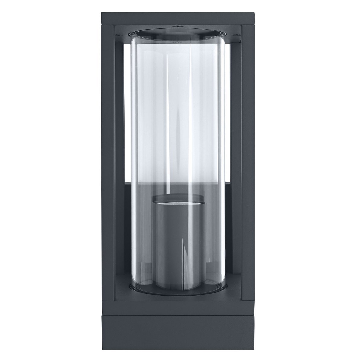 Frame Dunkelgrau außenlampe Von Osram - Diese aus hochwertigem Aluminium und Glas gefertigte Lampe bietet einen sch&ouml;nen Lichtfluss und ist gleichzeitig mit der Schutzart IP44 vor Wetter und Wind gesch&uuml;tzt.