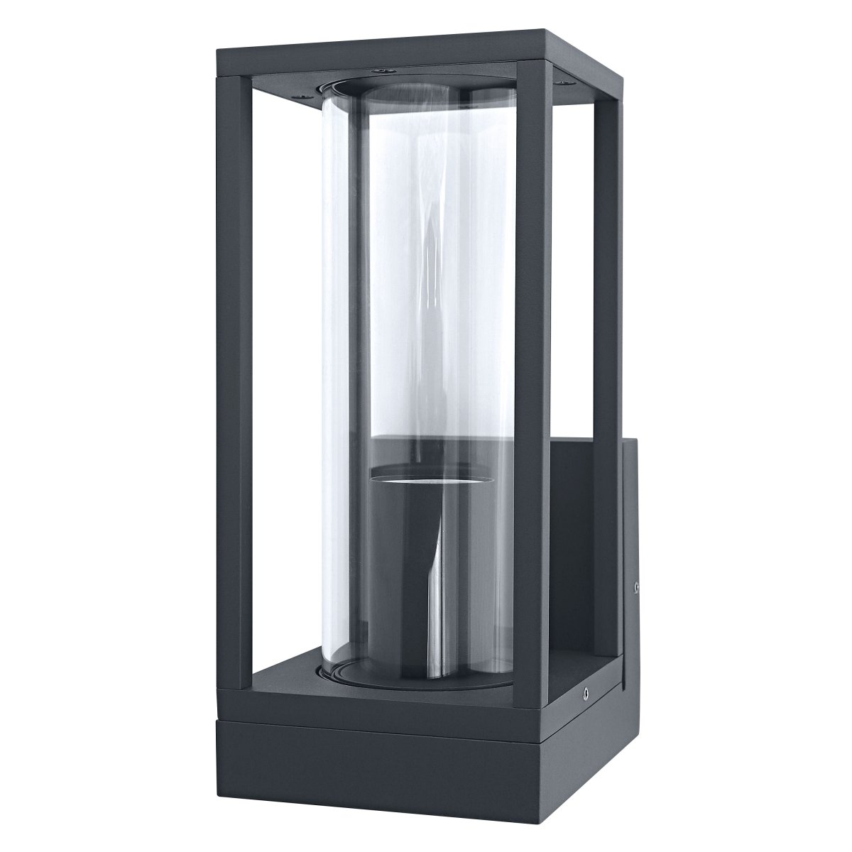 Frame Dunkelgrau außenlampe Von Osram - Diese aus hochwertigem Aluminium und Glas gefertigte Lampe bietet einen sch&ouml;nen Lichtfluss und ist gleichzeitig mit der Schutzart IP44 vor Wetter und Wind gesch&uuml;tzt.
