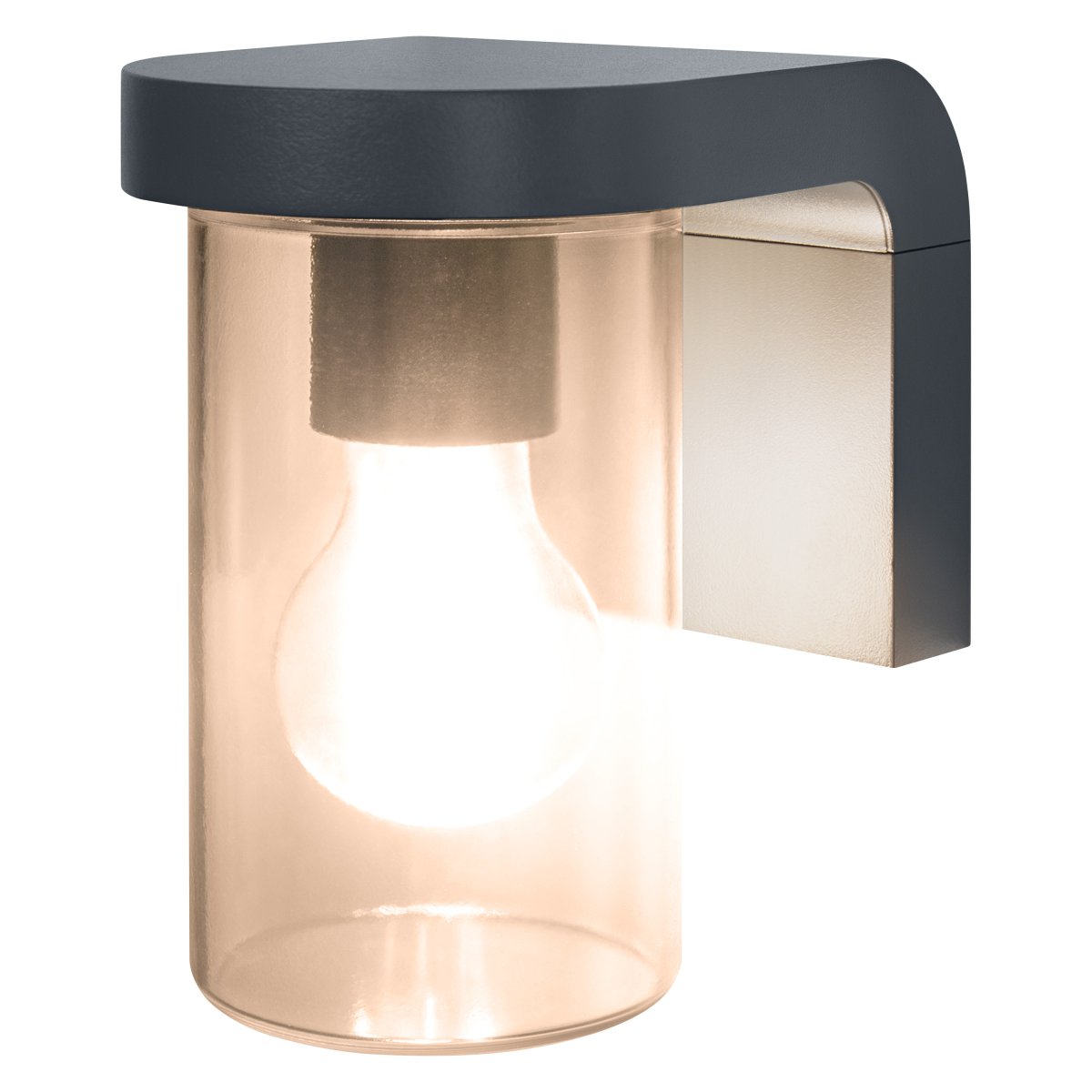 Cascade Dunkelgrau außenlampe Von Osram - Mit der Schutzart IP44 ist Cascade perfekt f&uuml;r den Einsatz im Au&szlig;enbereich geeignet und sch&uuml;tzt sowohl vor Feuchtigkeit als auch vor Schmutz.