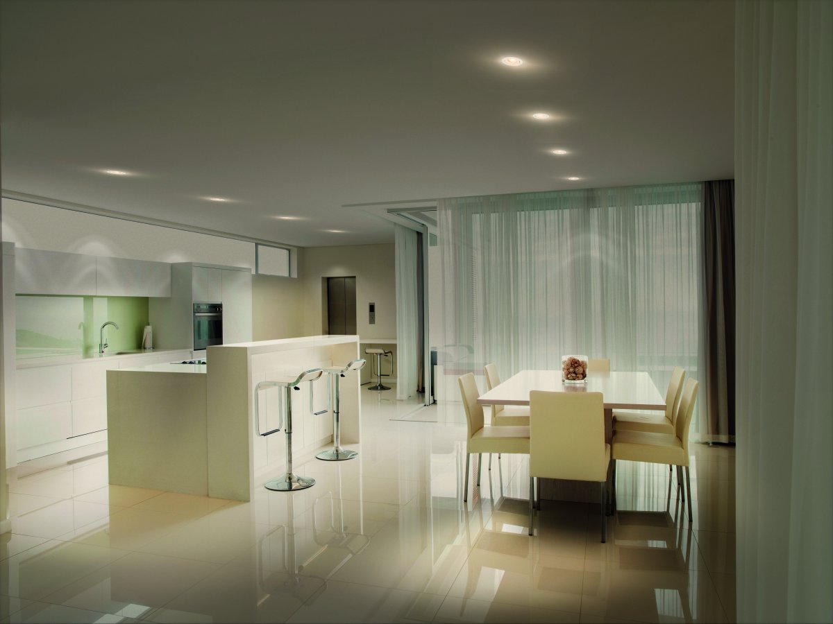 Recess twist inkl GU10 4W Weiß Von Ledvance - Es wird mit der mitgelieferten GU10-Fassung samt Kabel im Deckeninneren (im Lieferumfang enthalten) verbunden und anschlie&szlig;end wie gewohnt an das Stromnetz angeschlossen.