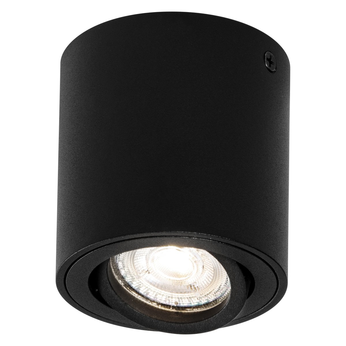 Surface Round Schwarz spotlight Von - Placera f&ouml;rslagsvis flera i grupp eller rad i k&ouml;ket, vardagsrummet eller hallen.