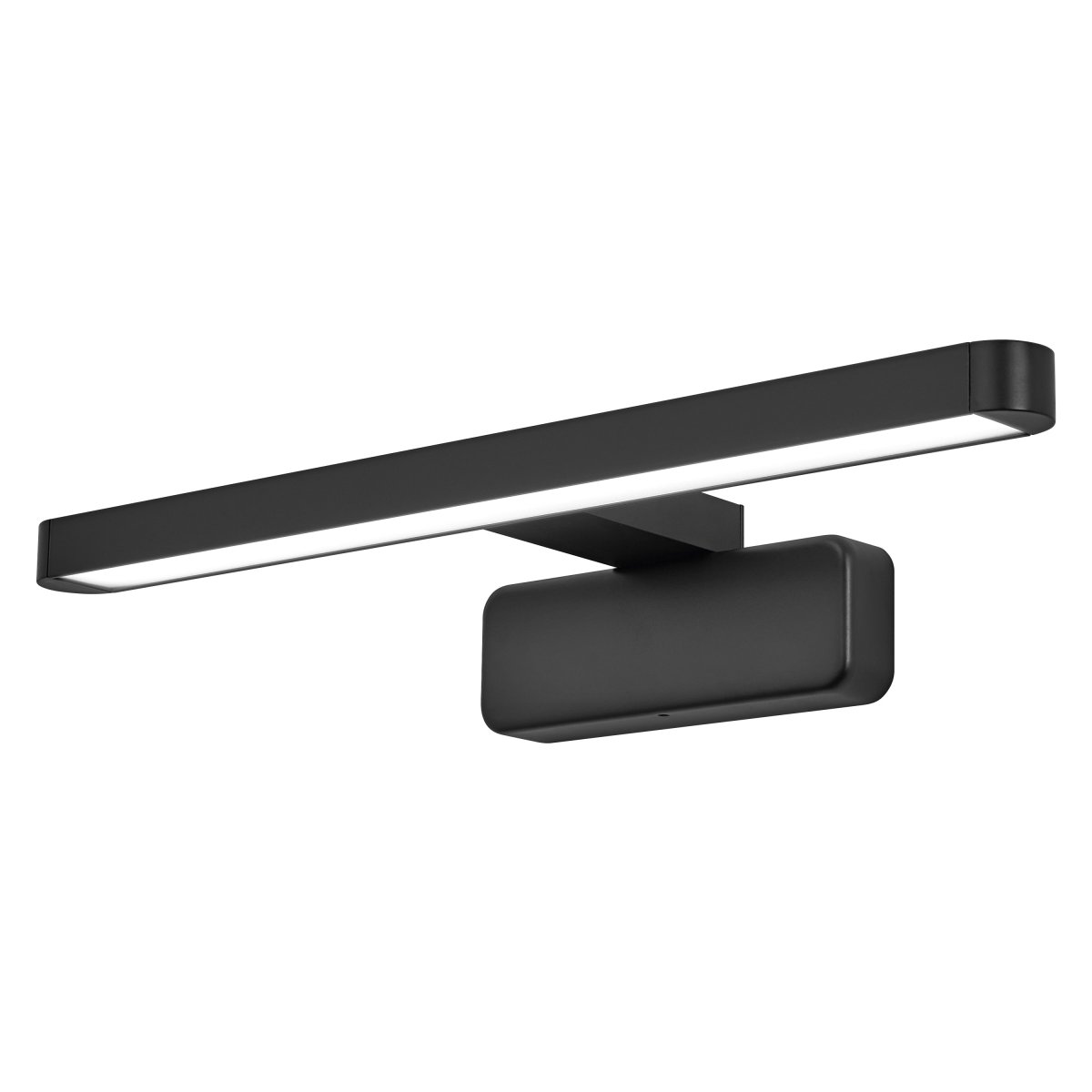Orbis 40cm Schwarz badezimmerlampe Von Osram - Lampan g&aring;r att f&auml;sta genom att skruva fast p&aring; v&auml;ggen eller kl&auml;mma fast p&aring; badrumsspegeln.