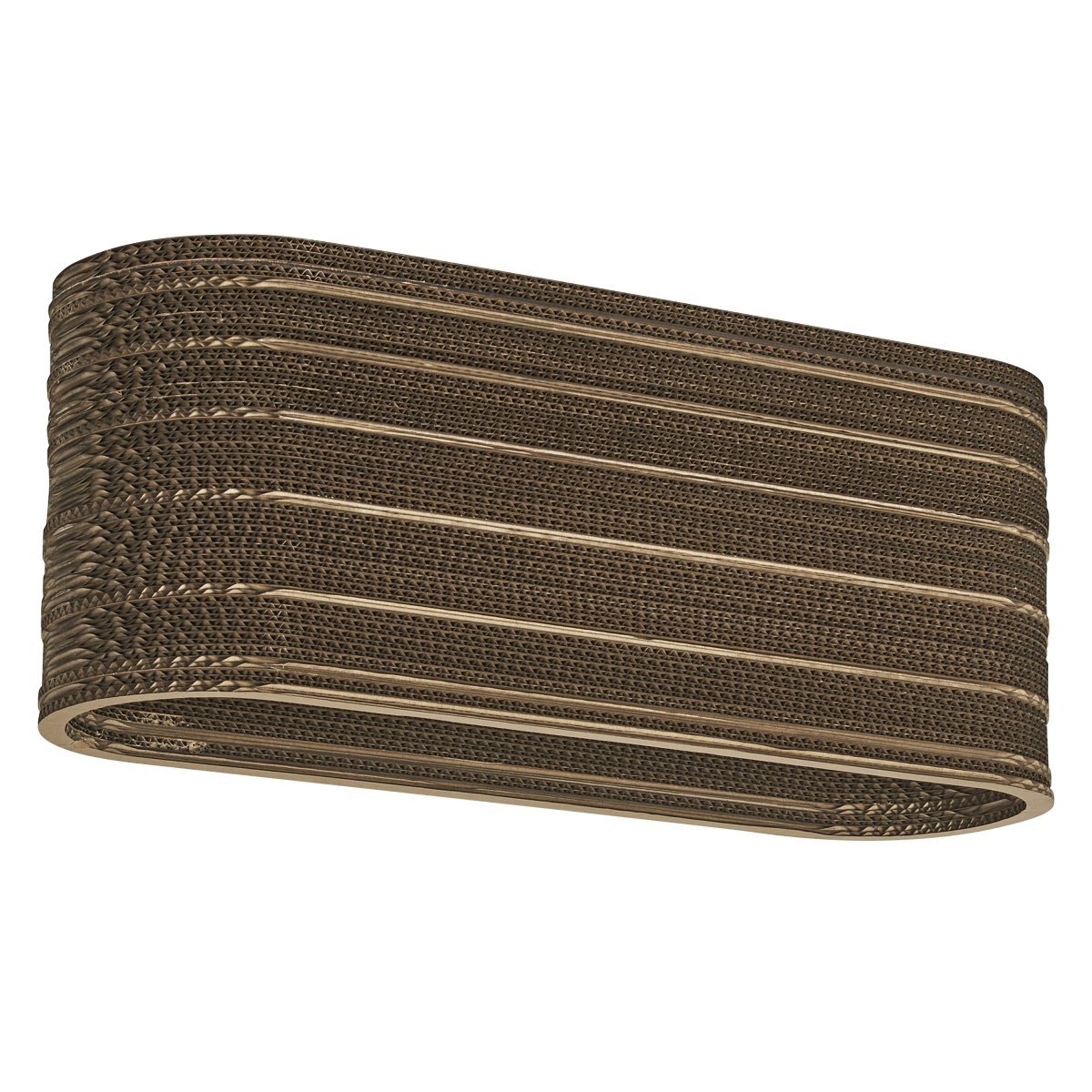 Cardboard Oval 60cm Braun deckenleuchte Von Ledvance - Der aus mehreren Lagen Karton gefertigte Schirm erzeugt im beleuchteten Zustand ein sch&ouml;nes Lichtspiel im Raum und tr&auml;gt zu einer warmen und nat&uuml;rlichen Atmosph&auml;re bei.
