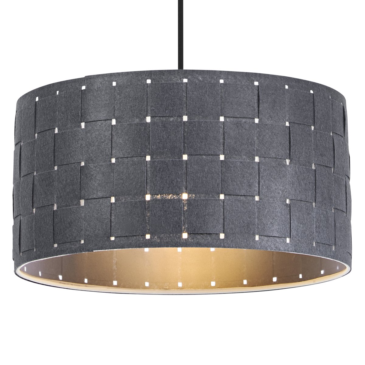 Felt Weaving Ø38 Dunkelgrau hängelampe Von Ledvance - Dekorativ pendel med sk&auml;rm gjord av fl&auml;tad filt vilket ger en fin och varm ljusspridning i rummet.