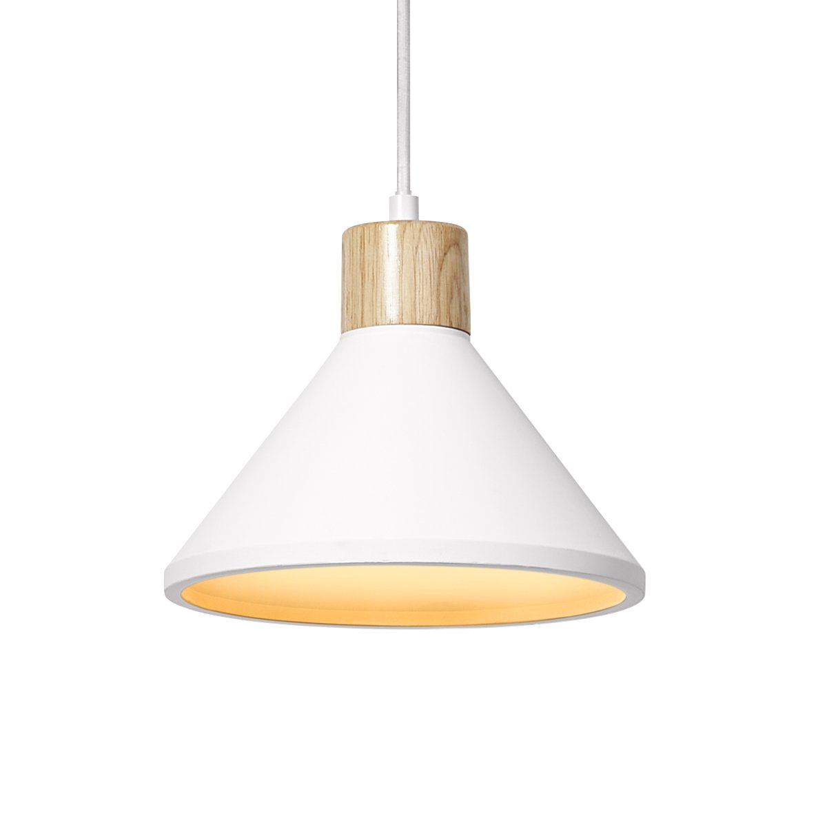 Plaster Wood Ø22 Weiß hängelampe Von Osram - Plaster Pure ist eine minimalistische Pendelleuchte mit hochwertigem Design und Details aus Holz.