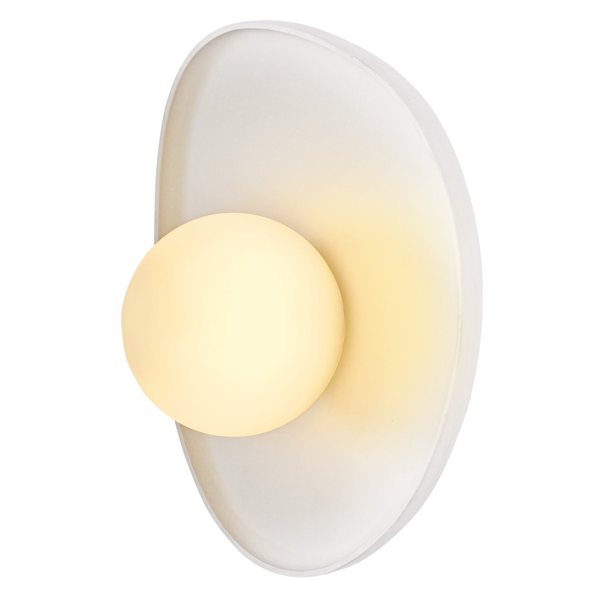 Plaster Nest 26cm Weiß wandlampe Von Ledvance - Glaskupan i opal som omfamnar ljusk&auml;llan skapar ett fint och bl&auml;ndfritt ljus i rummet.