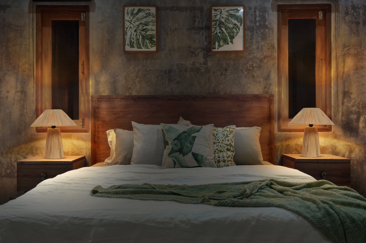 Bamboo Paper Hut 40cm Natur tischlampe Von Ledvance - Placera f&ouml;rslagsvis i vardagsrummet, p&aring; byr&aring;n i hallen eller i f&ouml;nstret i k&ouml;ket.